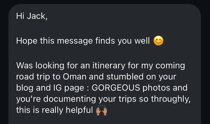 About moving jack 20 about me A message to jack praising his oman travel blog and instagram for their gorgeous photos, thorough trip documentation, and detailed about me section—calling them all very helpful. -copyright-moving-jack. Com