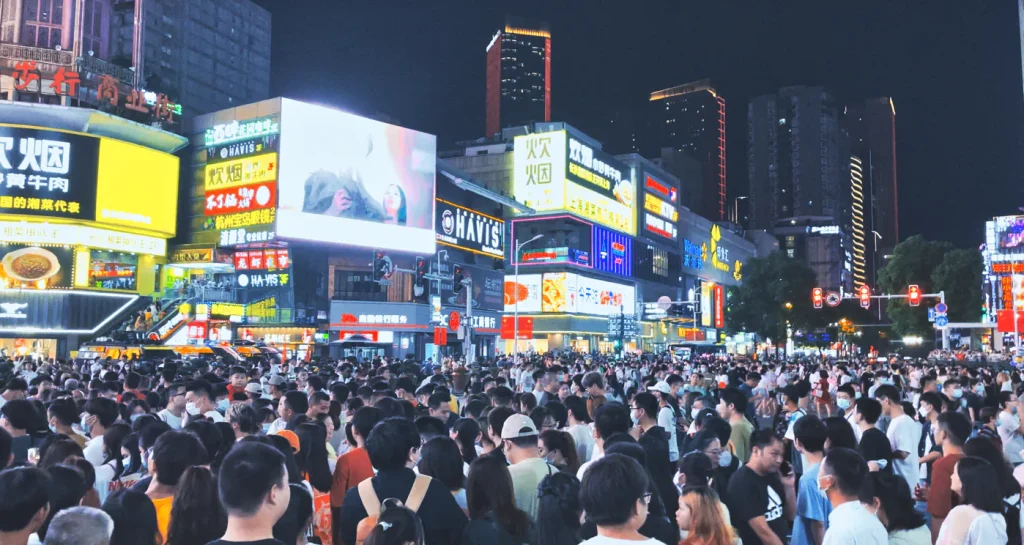 The busiest crossroad of the world 5 Changsha crossroad golden week busiest china 1 movingjack •